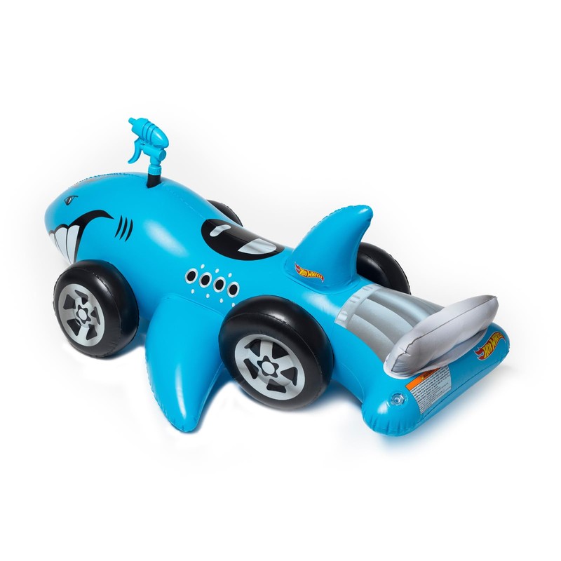 Hot Wheels & FUNBOY Sharkruiser Kids Pool Float with Water