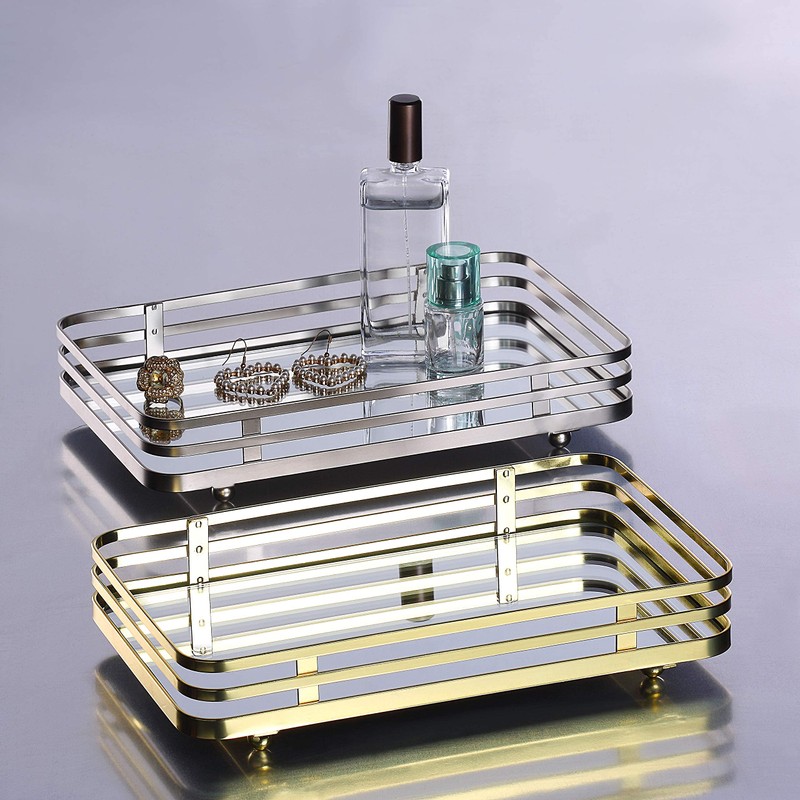 SunnyPoint Classic Decorative Vanity Perfume Dresser Jewelry Organizer Makeup Mirror