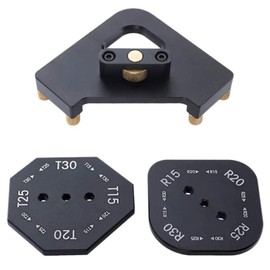 Radius Jig Router Templates, Aluminum Alloy Wooden Board Arc Cutting Auxiliary Tool, Router Corner Jig DIY Template R10 R15 R20 R30 T15 T20 T25 T30
