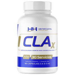 Héctor Huitzil Signature Series CLAx - Cápsulas a base de Ácido Linoleico Conjugado | Derivadas de Aceite de Semilla de Cártamo | 90 cápsulas | 30 servicios
