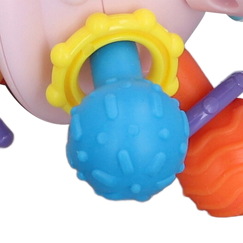 Baby Sensory Teether Toy Balls Chew Teething Ball Rattle Grasping