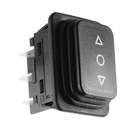 WITTKOWARE Rocker Switch, IP65, 30 x 22 mm, 2-pin, (on/off), 12 A/250 V, black, arrow symbols