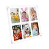 AetJxixee 8X8 Inch Acrylic Collage Picture Frames, 6 Section 2X3