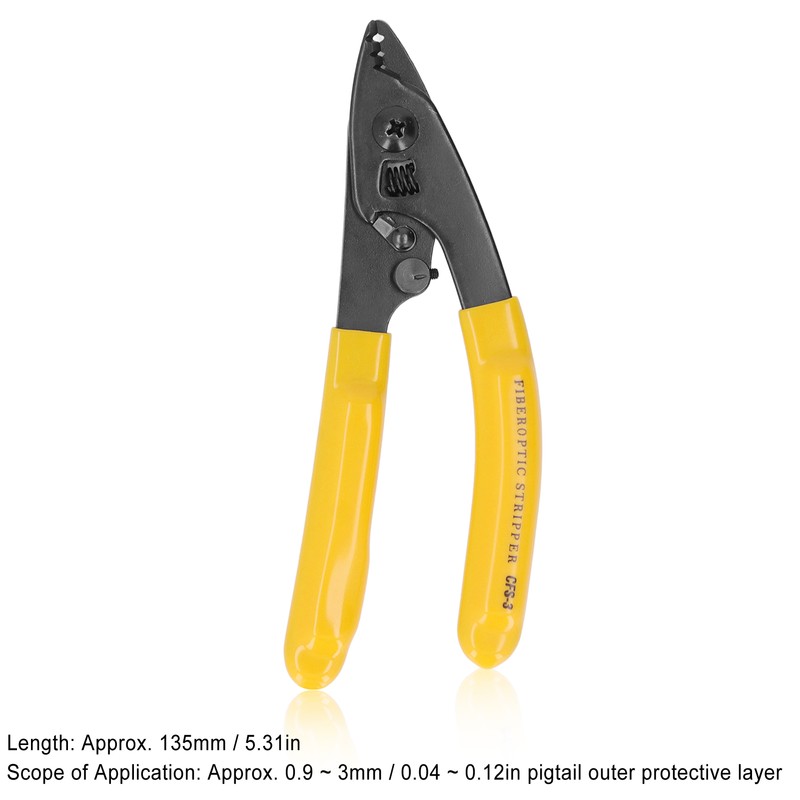 Fiber Optic Stripper 3 Port Hole 250μm Coating Stripping Power