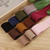 mangoking Velour Ribbon, Black, Double-Sided, Cute Smooth Fabric, Velvet Ribbon,