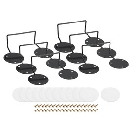 sourcing map 6Pcs Mattress Slide Stopper, Mattress Retainer Bar Mattress Holder Non Slip Mattress Stoppers to Prevent Sliding 3.9" L x 3.9" W x 1.8" H, Black