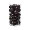 30 brown christmas baubles - black truffle baubles christmas decorations