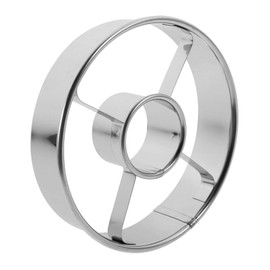 ABOOFAN Round Stainless Steel Doughnut Mold Reusable Baking Cutter for DIY Cakes Pastries Kitchen Supply for Fun Baking Activities and Easy Cleanup