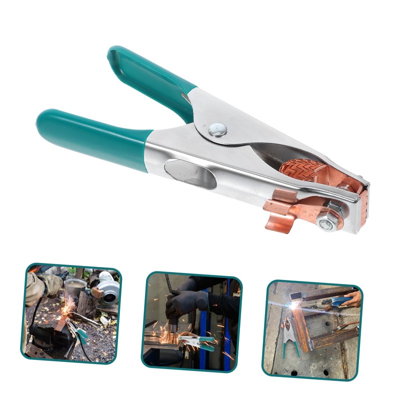Gadpiparty Welding Ground Clamp Copper Grip Tool for Manual Welder