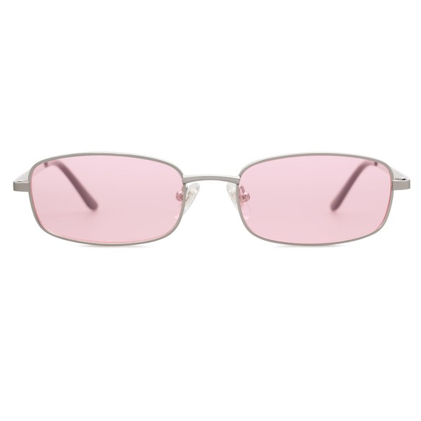 SOJOS Small Y2k Narrow Rectangle Sunglasses Womens Mens Retro 80s