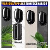 KITUREK 4 PCS Car Mini Hooks, Strong Self-Adhesive Backseat Hangers,