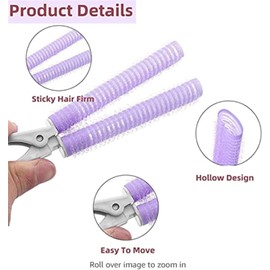 Volume Hair Clip Hair Roller Clips Root Clips, 8Pcs Hair Clip Curler Hair Root Fluffy Hair Curlers Rollers Clips,Fluffy Volume Hair Clips Curlers Hair Root Clips for Women Girl, Purple