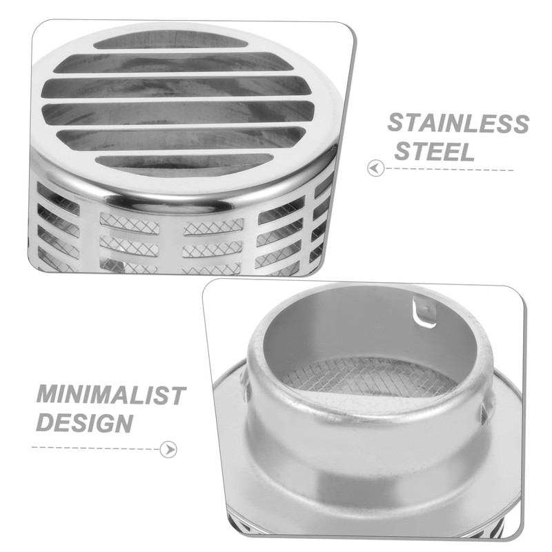 OSALADI Stainless Steel Exhaust Vent Cap Outside Vent Cover Wall-Mounted