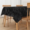 SIEDYCV Natural Black Grey Marble Tablecloth, 52x70 Inch Abstract Modern
