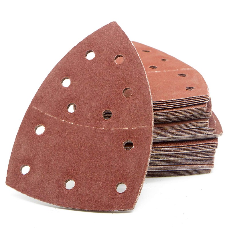 60 pieces of sandpaper triangular sander, 11-hole, 105 x 152