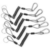 C-FUNN 5Pcs 26cm Steel Plier Coil Tether Lanyard Secure Grip