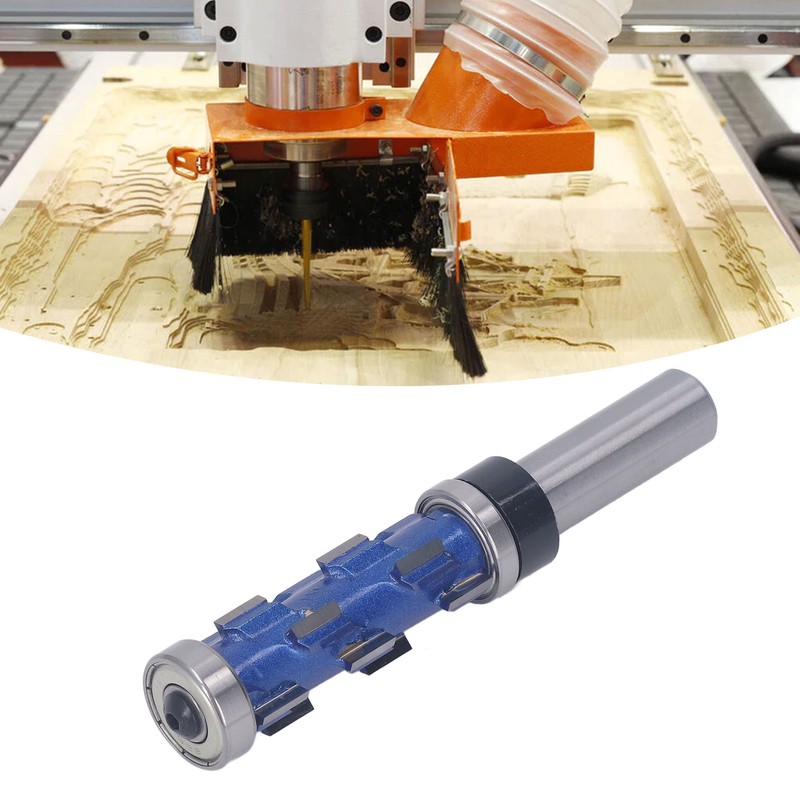 Spiral Flush Trim Router Bit 1/2x19x45mm Dual Bearing Round Shank