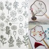 Forlush Floral template, wild flower stencils, embroidery film, water-soluble for
