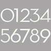 HASWARE Floating House Number 4" Stylish Door Numbers Alphabet Plaque