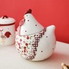 Bicuzat Rural Chicken and Flower Pattern Ceramic Easter Sugar Canister