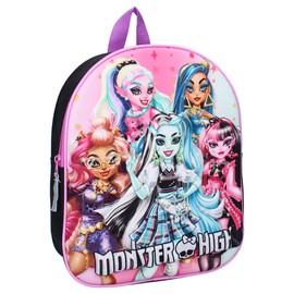 Vadobag Monster High 3D Backpack - The Boo Crew - Backpack for Kids | School | Nursery - Multicoloured - Dimensions 32 x 26 x 11 cm, Multi-Colour, One Size, multicoloured