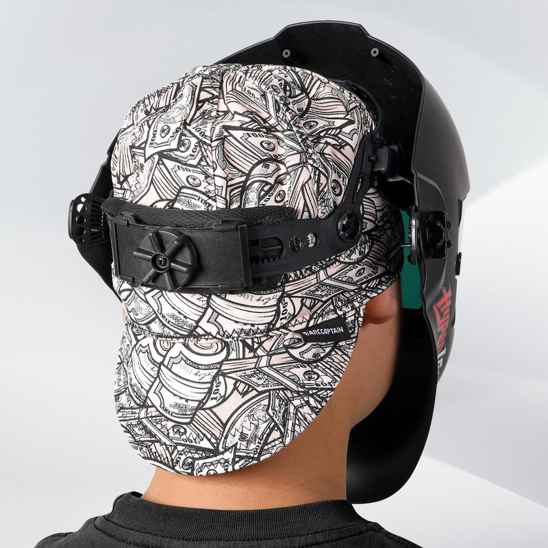 ARCCAPTAIN Reversible Welding Caps, Dollar, 6 7/8