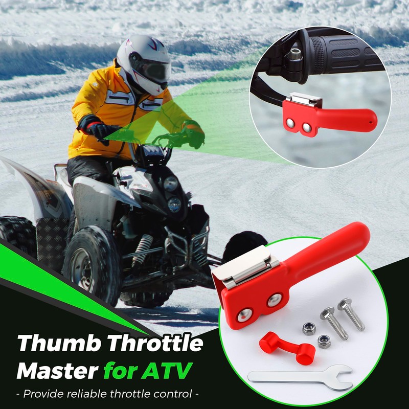 Saillong ATV Throttle Extender, Thumb Throttle Master for ATV, 2