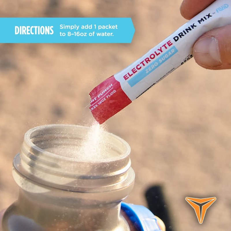 Fluid Tactical - 25 Count Zero Sugar Electrolyte Powder |
