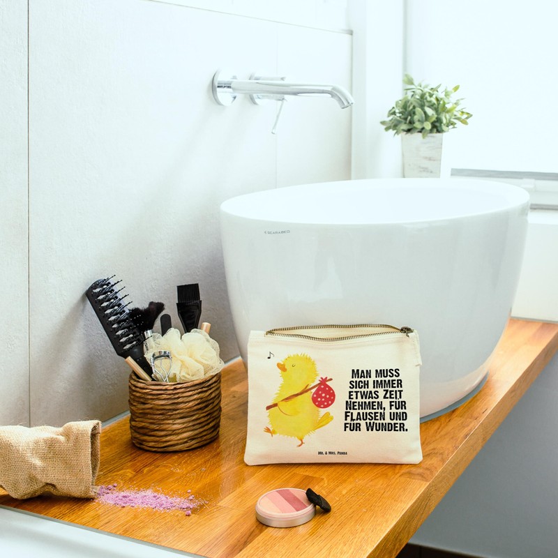 Mr. & Mrs. Panda Make-Up Bag Chick Hiker, White, Hand