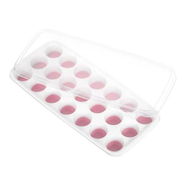 uxcell Ice Cube Tray with Removable Lid, Plastic Ice Cube