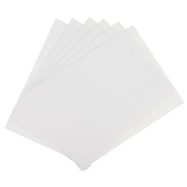 sourcing map EVA Foam Sheets Glitter White 10.8 Inch x 8.5 Inch 2mm Thick Crafts Foam 10Pcs