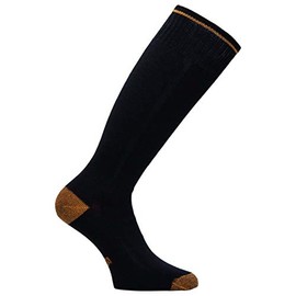 Eurosock Snow Base Ski Socks, Black/Orange, Medium