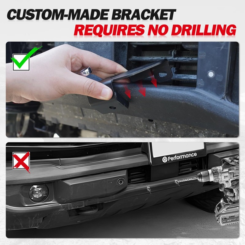 Mabett License Plate Bracket for Ford Bronco 2025 2024 2023