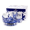 Golden Rabbit Enamelware - 12-piece Dinnerware Gift Set (Cobalt Swirl)