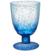 Abode Homewares Design DK22921 OCEANIC OMBRE Short Stem Glass Goblet,
