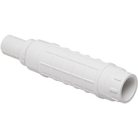 Spears S118 Series PVC Pipe Fitting, Repair Coupling with EPDM O-ring, White, 3/4" Spigot x 3/4" Socket