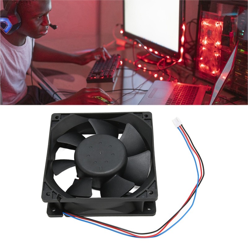 CPU Cooling Fan 120mm 24V 0.75A 1300RPM Quiet 3Pin Connector