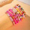 BFFAEAE Friendship Bracelets Heishi Surfer Clay Bead Bracelets Stack Beaded