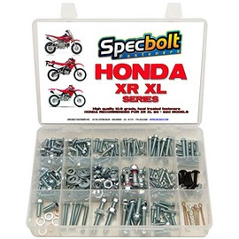 250pc Specbolt Fasteners Brand Bolt Kit fits: XR50 XR80 XR100 XR185 XR200 XR250 XR400 XR500 XR600 XR650 and XR XL Models 50 80 100 185 200 250 400 500 600 650