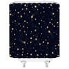 WANVYON Celestial Shower Curtain Cute Star Glitter Starry Sky Astrology