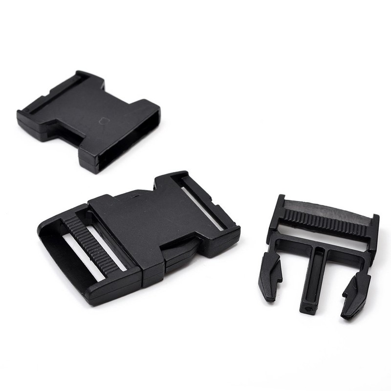 Joyce Trim 38mm (1-1/2") Black Plastic Adjustable Side Release Buckle