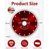 ZORUNNA 2Pcs Diamond Saw Blades, 6" Tile Grinder Cutter Blade,