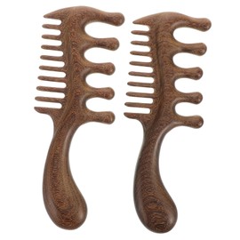 OATIPHO 2pcs Wooden Scalp Massager Comb Dual Function Acupressure Tool for Relaxation Health Lightweight Portable Hair Care Accessory for Scalp Massage Body Use