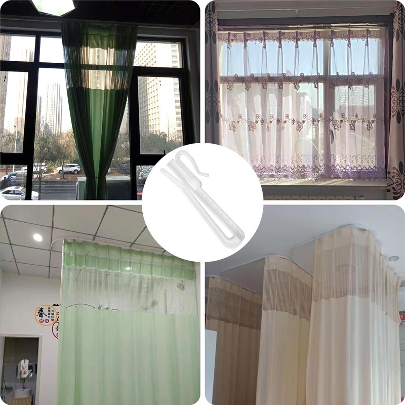 35 PCS Plastic Lifting Adjustable Pinch Pleat Curtain Hooks