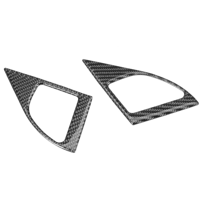 2Pcs Inner Door Speaker Trim Carbon Fiber Cover Left Right
