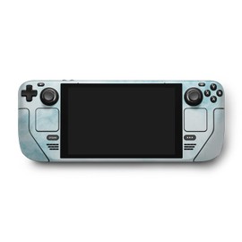 MightySkins Glossy Glitter Skin Compatible with Valve Steam Deck - Blue Marble | Protective, Durable High-Gloss Glitter Finish | Easy to Apply, Remove, and Change Styles | Made in The USA