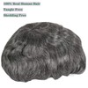 Vennsian Ultra Thin Skin Men's Toupee 8x10 Inch Hairpiece for