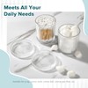RYTOXILO Bathroom Accessories Set, 4 Pack Clear Glass Bath Accessory