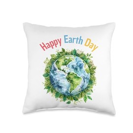 Earth Day Quote Earth Cool Happy Earth Day Unique Throw Pillow