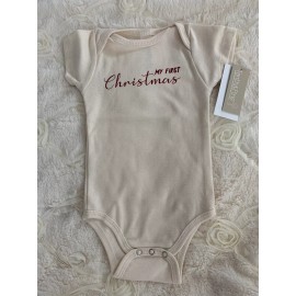 Tenth And Pine NWT $28 Tenth And Pine 0-3 Months My First Christmas Organic Bodysuit